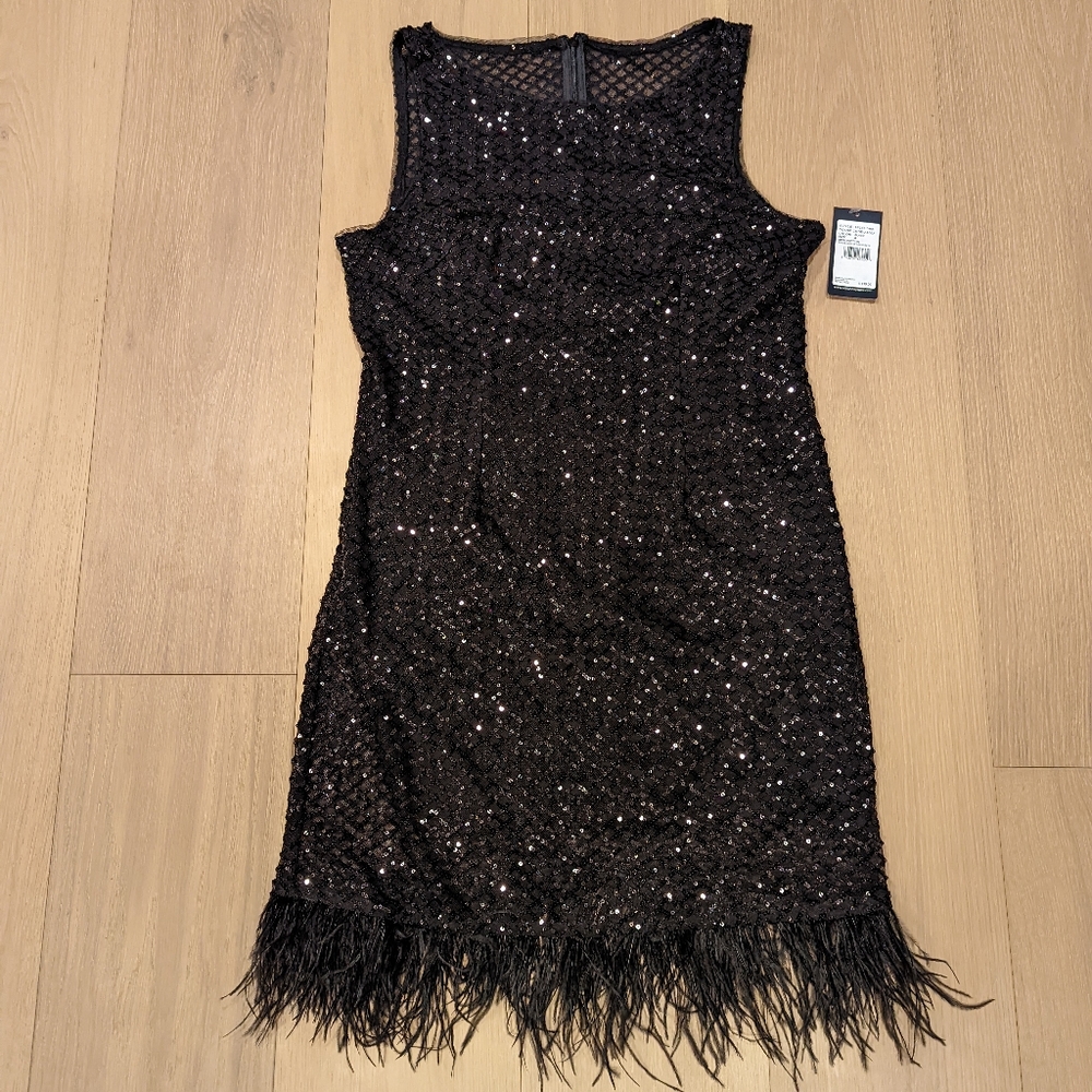Elegant Black Sequin Dress